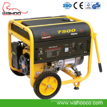 6kw CE Electric / Recoil Start Gasoline Generator (WH7500K) para uso en el hogar